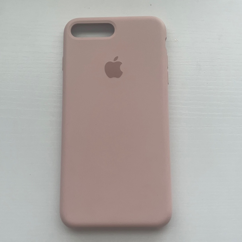 Blush pink apple silicone case